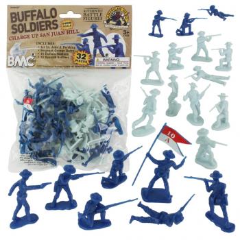 Buffalo Soldiers Charge Up San Juan Hill--32 piece Soldier Figures #0