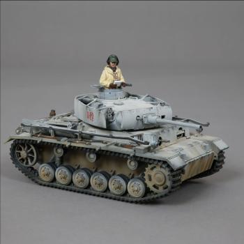 Winter Panzer III 'M' (Turret #412) with Commander and removable side skirts--RETIRED--LAST ONE!! #0