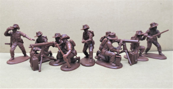 Australian Machine-Guns (Bush Hat, pinned)--Makes 9 figures) #0