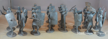 Roman Infantry (Silver)--20 figures in 8 poses #0