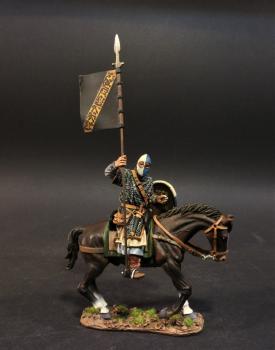 Andalusian Mercenary Knight, The Almoravids, El Cid and the Reconquista, The Crusades--single mounted figure with flag #0