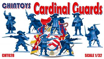 The Cardinal and his Guards--8 figures in 8 poses (Gray plastic)--AWAITING RESTOCK. #0