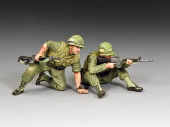 "Covering Fire Set"--two Vietnam-era USMC figures #0