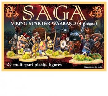 Plastic Viking SAGA Starter (4 points)--32 unpainted unassembled 28mm hard plastic multi-pose miniatures. #0