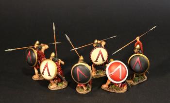 Spartan Warrior Booster Set B, Armies and Enemies of Greece and Macedonia--six figures #0
