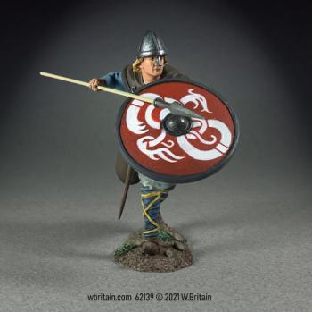 "Geir", Viking Defending with Spear and Shield--single figure #0