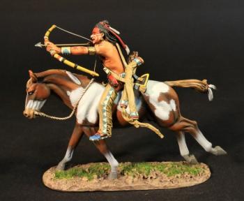 Blackfoot Warrior with Bow and Nocked Arrow, The Blackfoot, The Fur Trade--single mounted figure #0