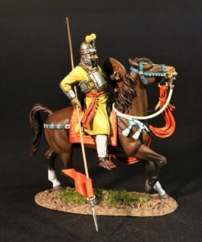 Bargir Cavalry with Lowered Spear and Shield, The Maratha Empire, Wellington in Indian, The Battle of Assaye, 1803--single mounted figure #0