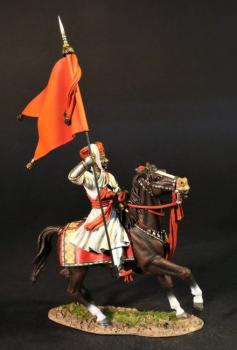 Sillidar Cavalry Standard Bearer, Maratha Cavalry, The Maratha Empire, Wellington in Indian, The Battle of Assaye, 1803--single mounted figure #0