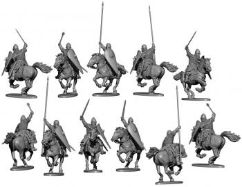 Norman Cavalry set includes 12 highly detailed 28mm plastic figures #0