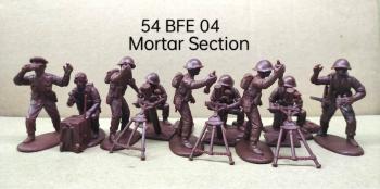 British Mortar Section (MkIII Turtle Helmet, plain)--makes nine figures #0
