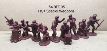 British Coy. HQ + Special Weapons (Beret)--makes nine figures (includes PIAT, sniper, and mortar teams) #0