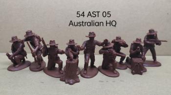 Australian HQ + Special Weapons (Bush Hat, floppy)--Makes 9 figures #0