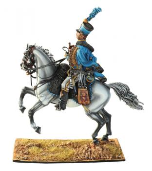 French 5th Hussars Trumpeter,  France's Grande Armee--single mounted figure #0