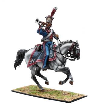 Polish Imperial Guard Lancers Trumpeter, Polish 1st Light Cavalry Regiment, French Grande Armee--single mounted figure #0