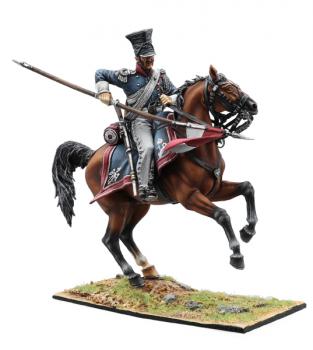 Polish Imperial Guard Lancers Trooper with Lance #2, Polish 1st Light Cavalry Regiment, French Grande Armee--single mounted figure #0