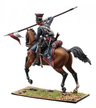 Polish Imperial Guard Lancers Trooper with Lance #3, Polish 1st Light Cavalry Regiment, French Grande Armee--single mounted figure #0