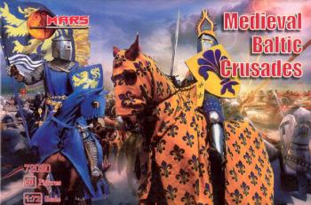 1/72 Medieval Baltic Crusades--36 figures in 9 poses and 4 horses in 1 horse pose #0