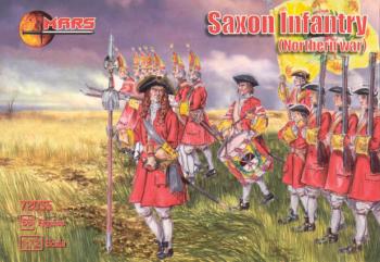 1/72 Northern War Saxon Infantry--56 figures in 14 poses--AWAITING RESTOCK. #0