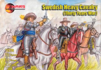 1/72 Thirty Years War Swedish Heavy Cavalry--12 mounted figures in 6 poses & 6 horse poses #0