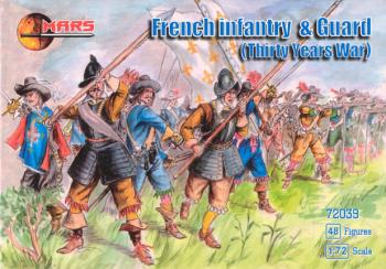 1/72 Thirty Years War French Infantry & Guard--48 figures in 12 poses #0