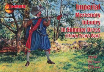 1/72 Thirty Years War Imperial Mercenary Infantry Summer Dress--48 figures 12 poses #0