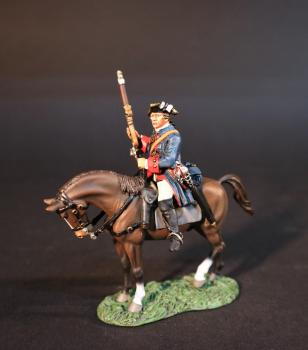 The Prince's Lifeguards Carrying a Flintlock Musket, The Jacobite Army, The Jacobite Rebellion, 1745--single mounted figure #0