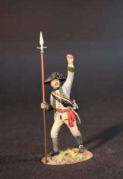 Infantry Officer, The 3rd New York Regiment, Continental Army, Drums Along the Mohawk--single figure with pike #0