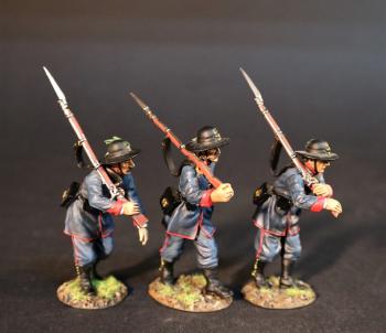 Three Infantry Advancing, The 39th New York Volunteer Infantry Regiment, The First Battle of Bull Run, 1861, The ACW--three figures #0