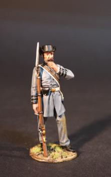 Infantry Standing (left hand pulling beard, rifle in right hand), 5th Virginia Regiment, Company A, Marion Rifles, Winchester, The Army of the Shenandoah, The First Battle of Manassas, 1861, ACW 1861-1865--single figure #0