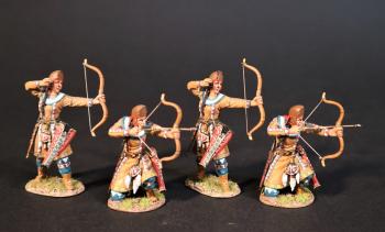 Scythian Female Foot Archers (2 standing fired, 2 kneeling with nocked arrow ready to fire), The Scythians, Armies and Enemies of Ancient Greece and Macedonia--four figures #0