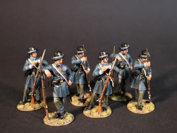 Six Infantry Standing (2 each of CS5V-06, CS5V-07, & CS5V-08), Co. L, West Augusta Guards, Staunton, 5th Virginia Regiment, The Army of the Shenandoah, The First Battle of Manassas, 1861, ACW 1861-1865--six figures #0