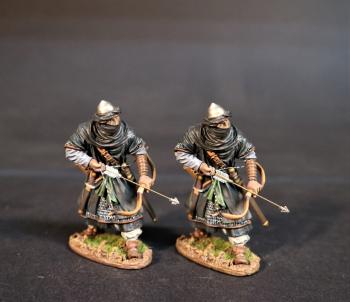 Almoravid Archers Standing with Drawn Bow Pointing Downwards (Black Robes), The Almoravids, El Cid and the Reconquista, The Crusades--two figures #0