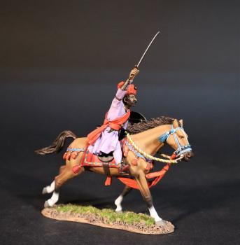 Sillidar Cavalry (sword raised to the sky), Maratha Cavalry, The Maratha Empire, Wellington in Indian, The Battle of Assaye, 1803--single mounted figure #0