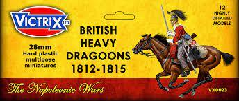28mm British Napoleonic Heavy Dragoons, 1812-1815--makes 12 figures #0