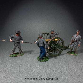 "Give ’Em Canister!" Confederate 12 Pound Napoleon and Crew--cannon and four figures #0