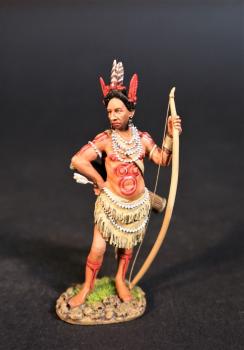 Powhatan Warrior Leaning on Bow, The Powhatan, The Conquest of America--single figure #0
