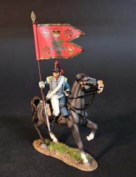 Light Dragoon Standard Bearer, 19th Regiment of Light Dragoons, The Battle of Assaye, 1803, Wellington in India--single mounted figure #0