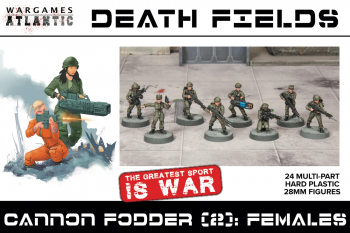 28mm Death Fields Cannon Fodder (2): Females (24) #0
