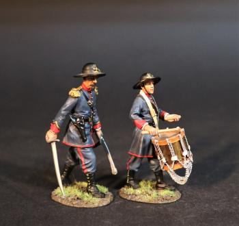 Infantry Officer and Drummer, The 39th New York Volunteer Infantry Regiment, The First Battle of Bull Run, 1861, The ACW--two figures #0
