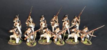 Twelve Infantry, The 1st Canadian Regiment, Continental Army, The Battle of Saratoga, 1777, Drums Along the Mohawk--twelve figures #0