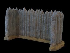Fort Apache 1876 #08 U-Shaped Stockade Wall 11" x 5" x 6"--single foam piece--AWAITING RESTOCK. #0