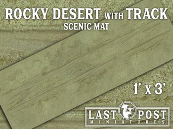 Rocky Desert with Track Scenic Mat (1'x3') #0