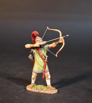 Trojan Archer (light green tunic with red sword belt), Troy and Her Allies, The Trojan War--single figure #0