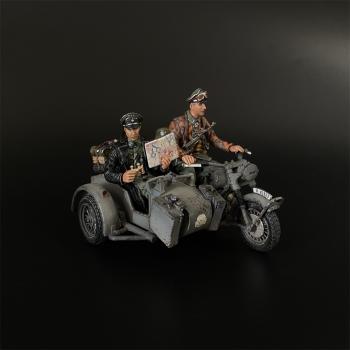 Waffen SS R75 Motorcycle with Sidecar C WITH 2 Figures, Battle of Kursk #0