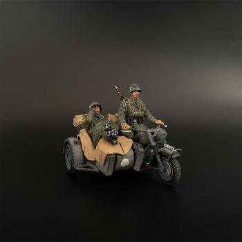 Waffen SS R75 Motorcycle with Sidecar Version A with 2 figures, Battle of Kursk #0