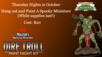 Image for October Dire Troll Paint Nights