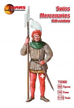 1/72 Swiss Mercenaries, 15th Century--42 figures in 14 poses--TWO IN STOCK. 1/72 Swiss Mercenaries, 15th Century--42 figures in 14 poses--TWO IN STOCK. #46839