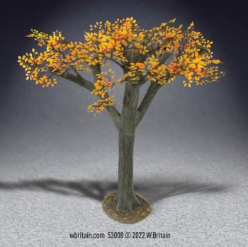 Old Growth Oak Tree, Autumn (Tree: 12 in. Tall x 11 in. Spread, Base: 3 in. Long x 3.75 in. Wide) #46886