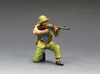 NVA kneeling Firing AK47--single Vietnam-era figure NVA kneeling Firing AK47--single Vietnam-era figure #46910